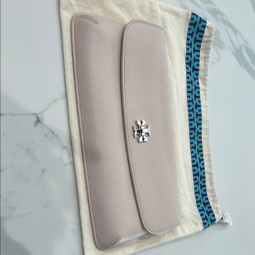 Tory Burch Cream Clutch